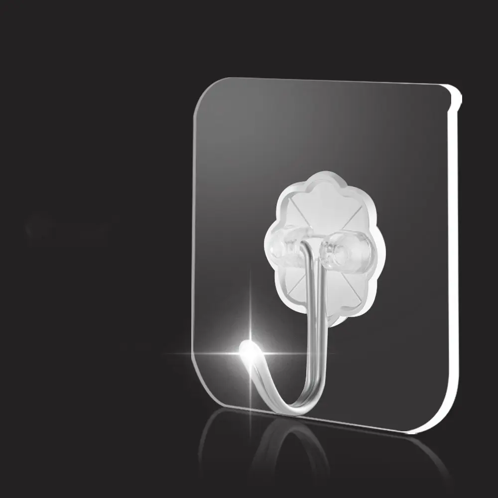 Transparent Hook Magic Hook Sticky Hook Bathroom Kitchen Hook Waterproof Hook No Punching No Damage to The Wall
