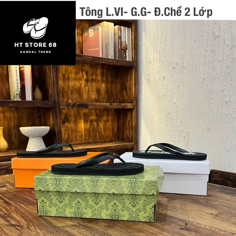 Dép Tông Đế 2 Lớp Chuẩn Sang Xịn Mịn Mùa Hè Đi Chơi Đi Biển Nét Keng!!