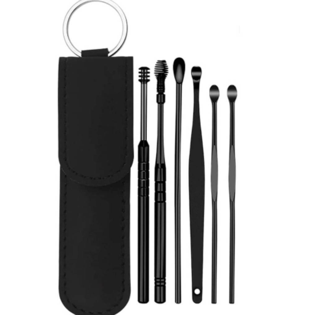 [เก็บเงินปลายทาง] Ear Pick, 6 in 1 Ear Pick Set with a Chic Carrying ...