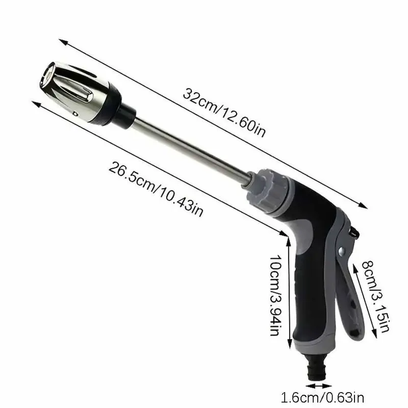 Car Wash Sprayer, High Pressure Car Washer, Long Handle Sprayer for Cleaning, Watering and Maintenance, Hose 8
