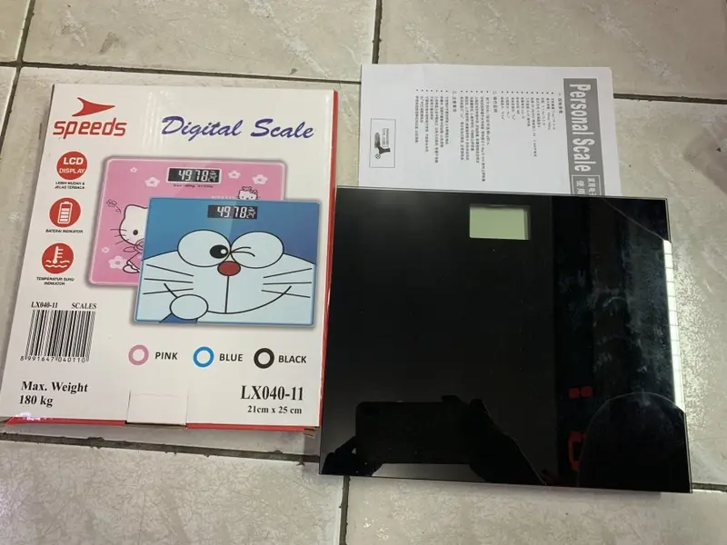 Timbangan Badan DIGITAL HITAM 1