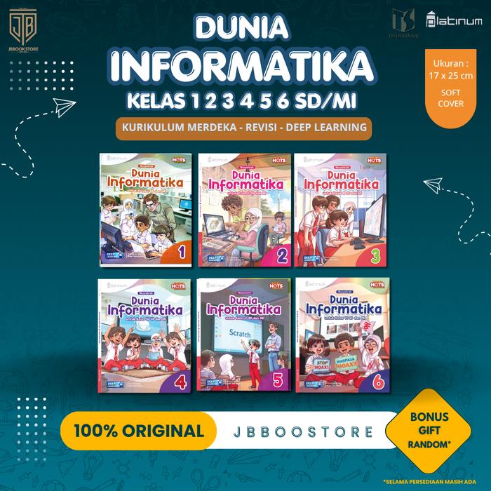 Promo [ Tiga Serangkai ] Buku Informatika Kelas 1 2 3 4 5 6 SD/MI ...