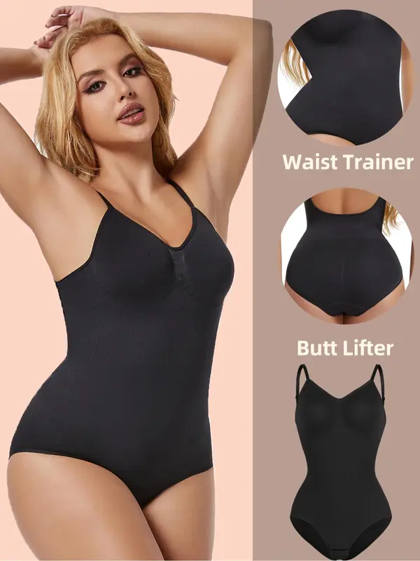 Women's Backless Shapewear Bodysuit, High Stretch Seamless Tummy Control Shaper, Tummy Tuck Corset Bodysuit for Daily Wear, Ladies Shapewear for All Seasons 5