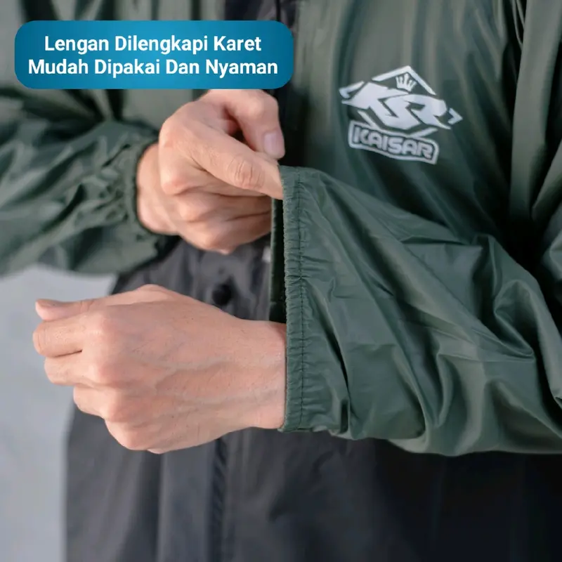 Jas Hujan Kaisar Full Press Sealing Pria Wanita Dewasa Terbaik Setelan Jaket Celana Anti Rembes 7