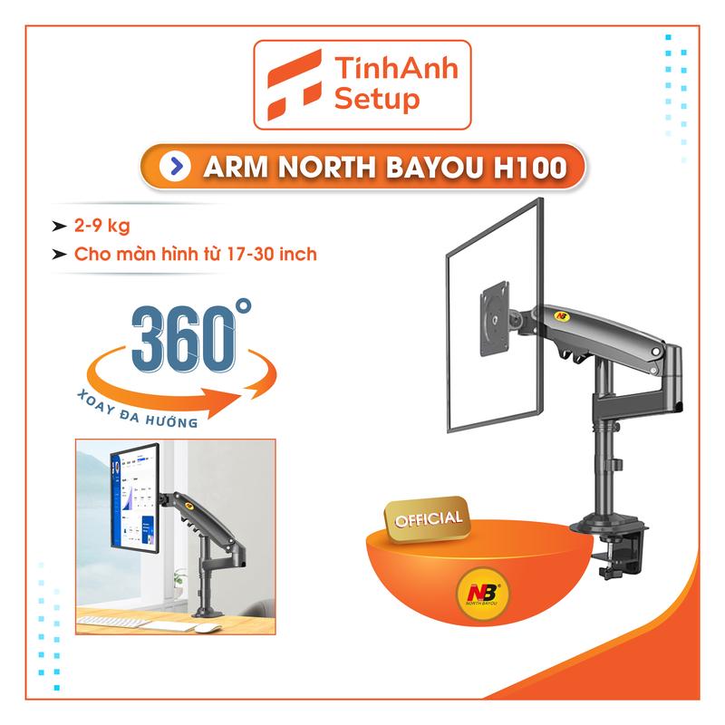 H100 - Giá treo màn hình máy tính NB North Bayou - Tay treo màn hình - Arm màn hình dành cho màn 17 - 30 inch