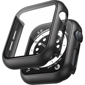 スマートウォッチ用強化ガラススクリーンプロテクター、1枚入り、ミニマリスト防塵ウォッチスクリーンカバー、Apple Watch 38mm 40mm 41mm 42mm 44mm 45mm対応