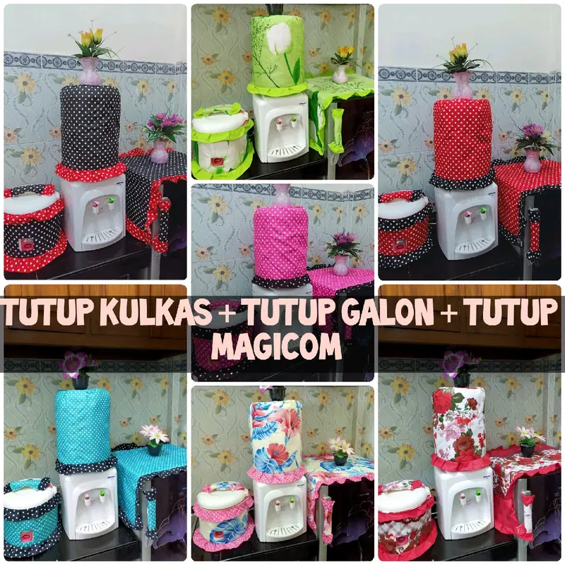TUTUP KULKAS TUTUP GALON TUTUP MAGICOM 1 SET ANEKA MOTIF 3