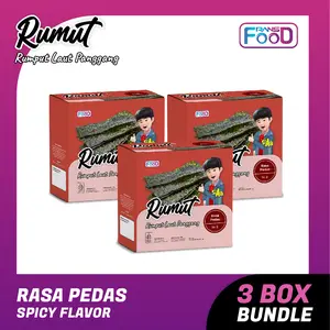Rumut Panggang Rasa Pedas 4gr - Bundling 3 Box
