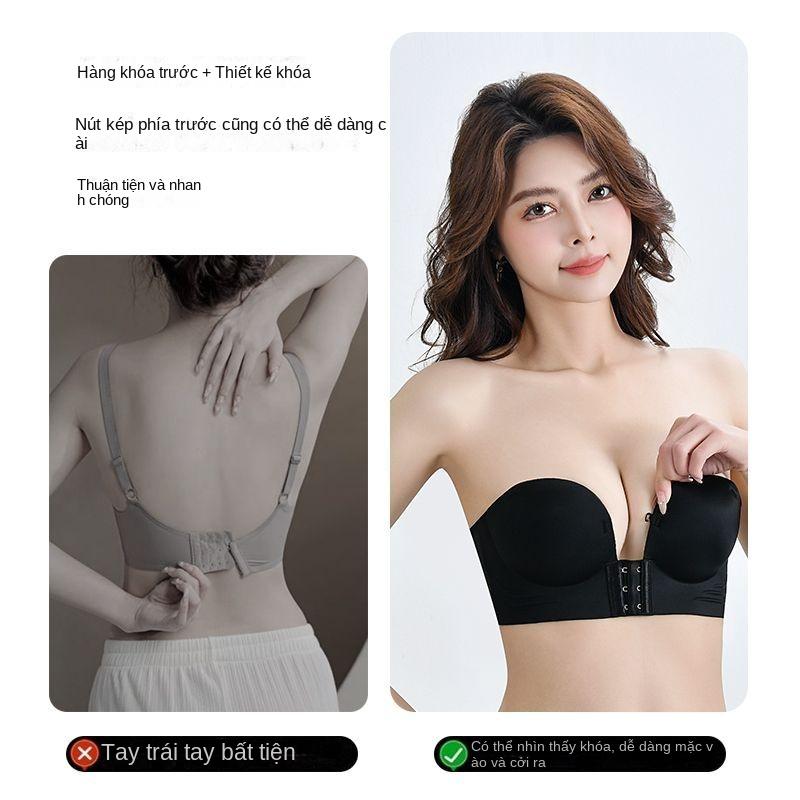 Đồ Lót Nữ, Áo Ngực Cài Trước, Không Gọng, Thích Hợp Cho Váy Hai Mảnh, Chống Trượt, Không Dây, Áo Ngực Gợi Cảm, Nâng Ngực, Cỡ Nhỏ 6