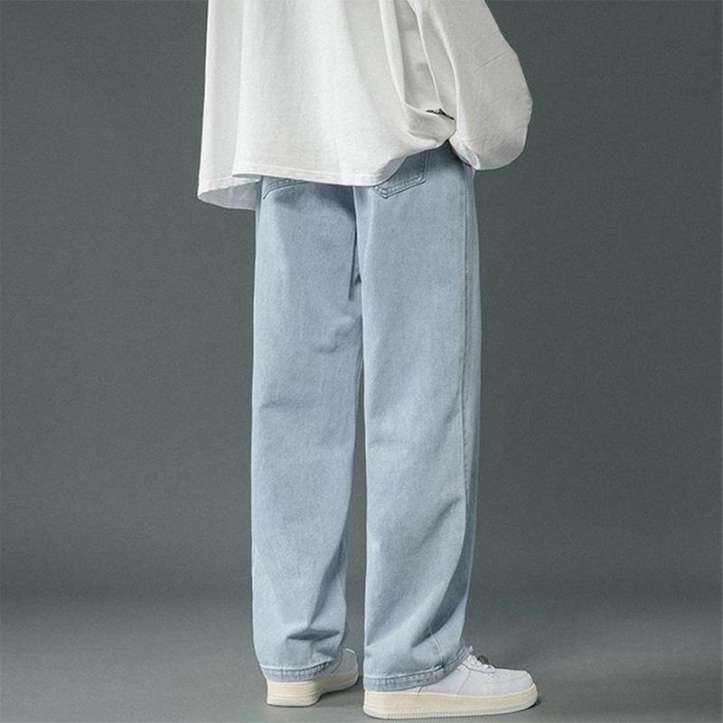 Quần Dài Quần Jean Baggy Nam, Phong Cách Hip Hop Hàn Quốc, Quần Ống Rộng Thẳng, Quần Thời Trang Đường Phố Ưu Đãi Tốt Nhất Của OXIA 2