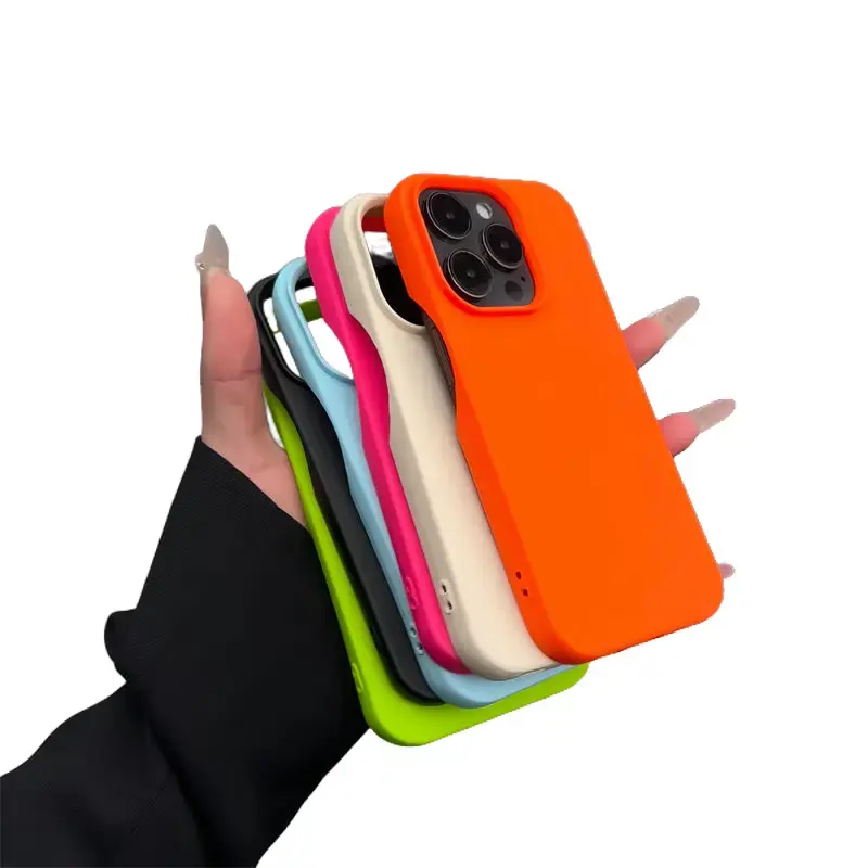 Ốp Điện Thoại Silicon Lỏng Phong Cách Mới, Dành Cho iPhone 15 Plus, 14 Pro Max, 13, 12 Và 11, APPLE 15promax Và 14plus, Màu Trơn Nhám Ốp Mềm Silicone Phụ Kiện Chống Sốc