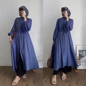 Ayana Long Tunik Bahan Crinkle Airflow Premium