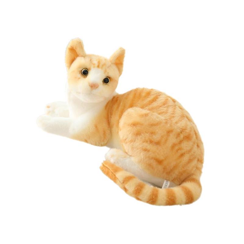 Product Introduction of Simulation Cat Plush Toy Simulation Cat Realistic Short Plush Doll Doll Cat F8F6 13