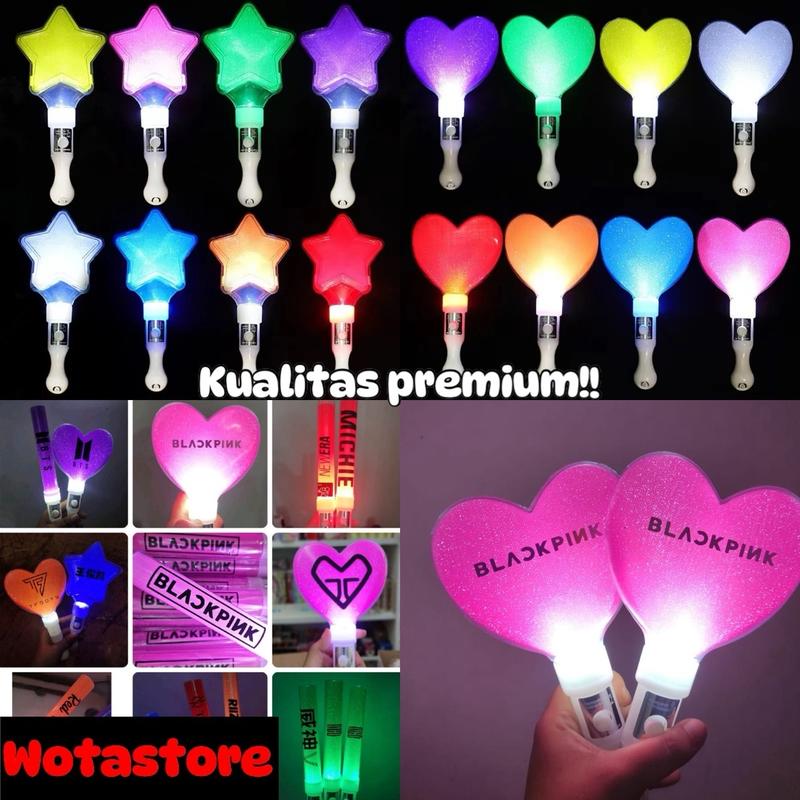 [TERMURAH] BISA CUSTOM LOGO LIGHT STICK Tongkat Lampu Flash Stick Lampu STAR LOVE BINTANG Led Stick Lampu Pesta Acara Karnaval Pawai Lampu Konser Lightstick 0