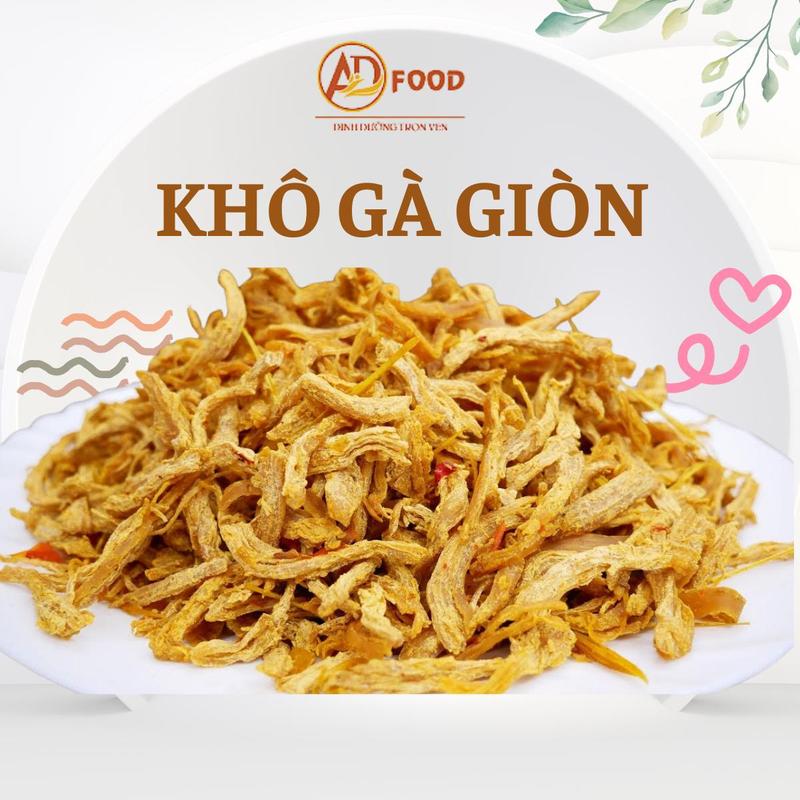  Khô Gà Giòn 500g - Thức Ăn Nhẹ Khô  - Snack 