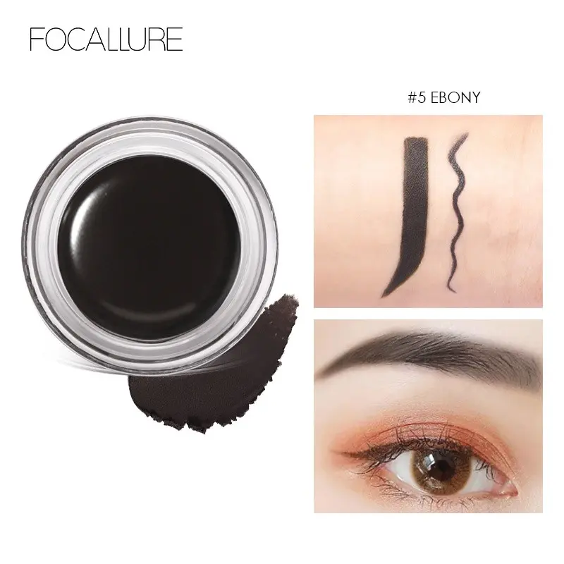 FOCALLURE Waterproof Brows Gel Cream Pomade Waterproof Eyebrow Alis 5