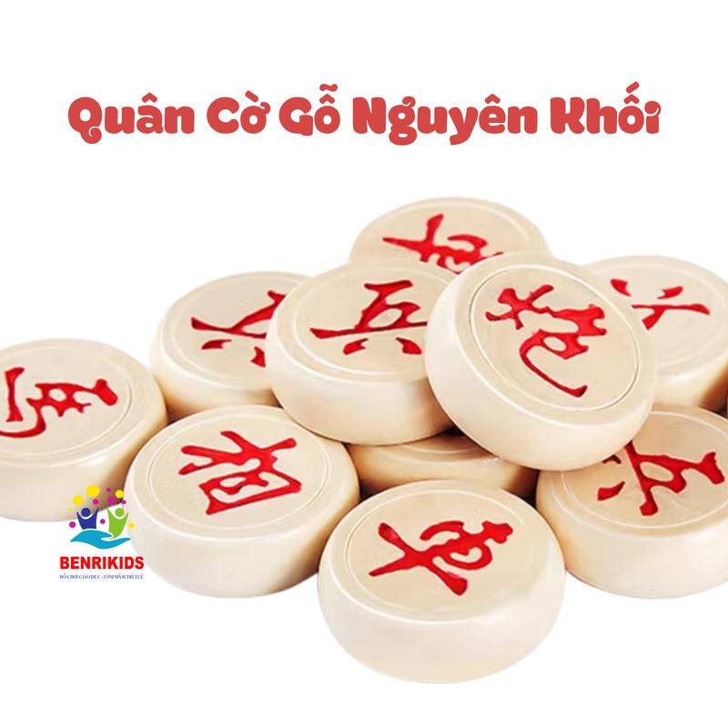 Bộ Cờ Tướng 32mm Bằng Gỗ Thông Bộ Quân Cờ Tướng Đồ Chơi Board Game Giá Rẻ bộ cờ tướng  cnc