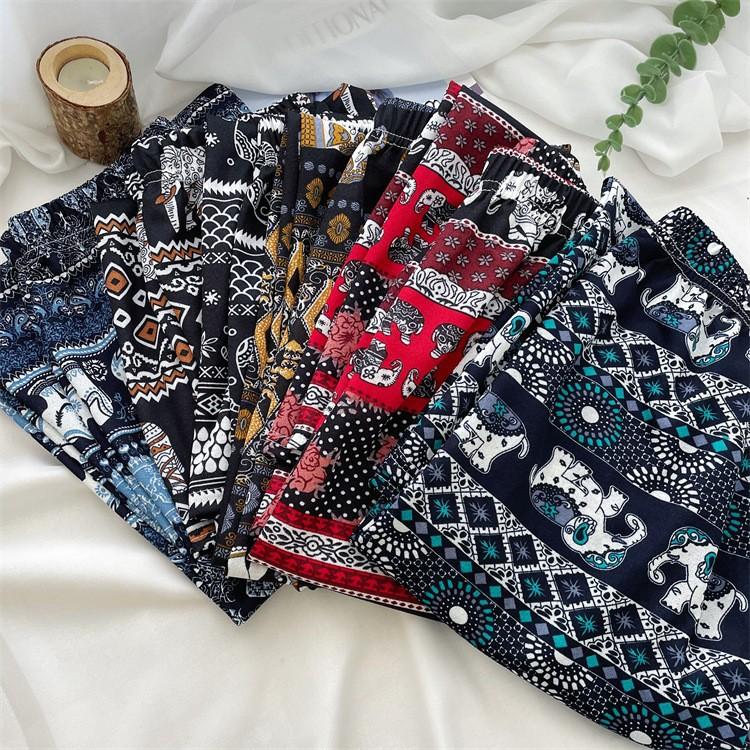 Product Introduction of Quần Ống Rộng Cho Nữ, Thiết Kế Hình Con Voi, Cạp Cao, Kiểu Dáng thụng Và Dáng Rộng Rãi, Kiểu Lau Nhà Thẳng, Thích Hợp Cho Mùa Xuân Và Mùa Hè, Hàng Mới Về Thái Lan 8