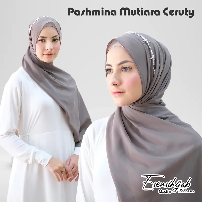 HIJAB PASHMINA PAYET/JILBAB KONDANGAN CERUTY 1