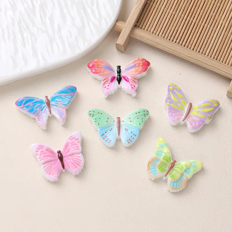 Butterfly Design Pocket Hug Card, Cute Resin Butterfly Pocket Card with Self Adhesive Sticker, Party Gift for Friends, Family, Classmates 5
