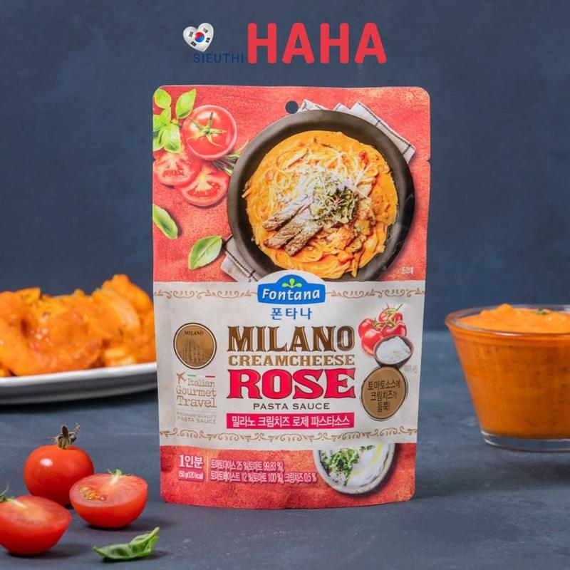Product Introduction of Sốt mì ý kem rose FOTANA Hàn Quốc thơm ngon béo vừa 150g 2