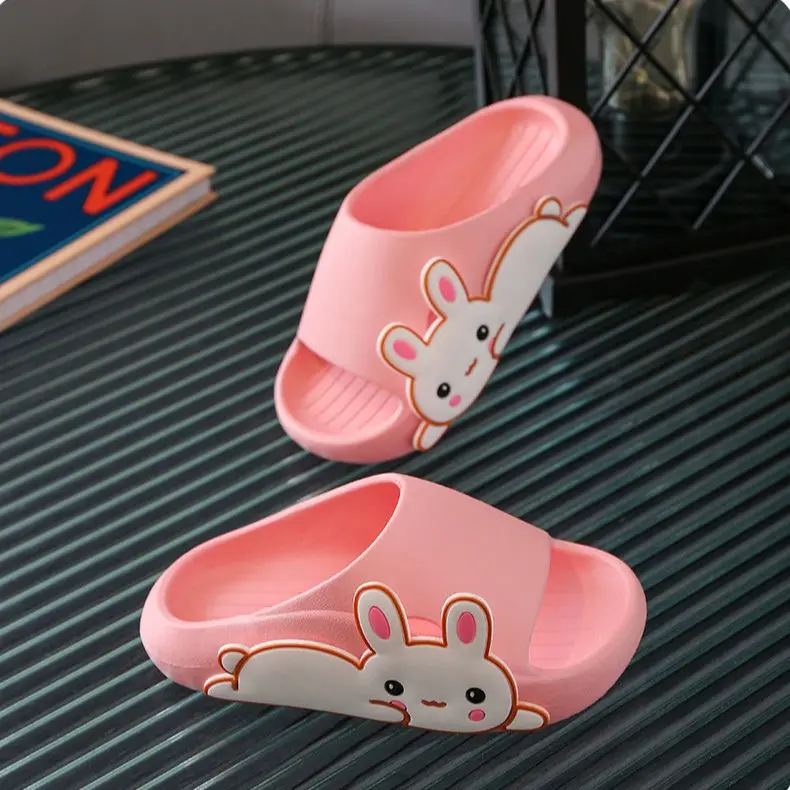 Kumada Sandal Kelinci Lucu Untuk Anak Laki laki Dan Perempuan Non-slip Mandi Dalam Ruangan Sandal Laki-Laki Dan Untuk Anak Besar Dan Sedang Sandal TX08 Kaki Fashion 7