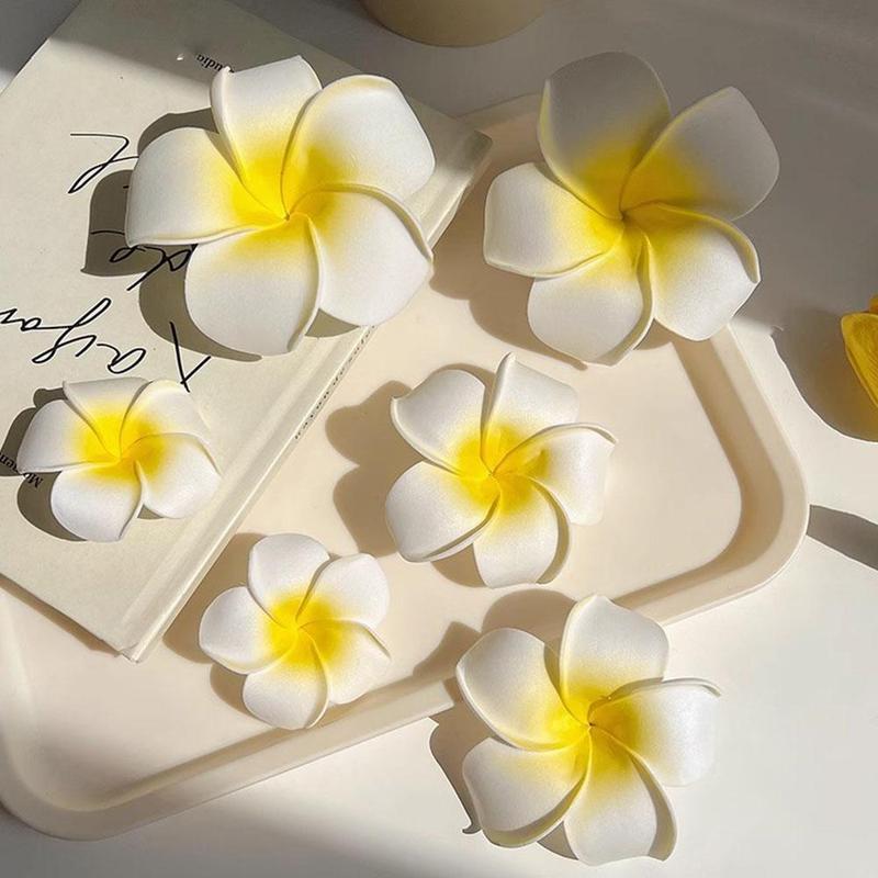 Product Introduction of Kẹp Tóc Hoa Trứng, 7CM, cài tóc, Hoa Chụp Ảnh Đi Biển, Hoa Cưới Nhân Tạo, Có Cạnh, N8F6 30