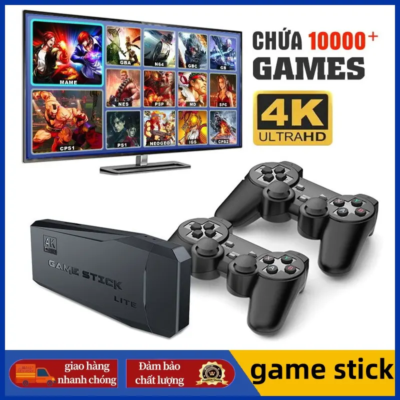 Bảng điều khiển trò chơi TV, Bộ điều khiển trò chơi TV tại nhà HDMI tay cầm đôi M8, 10.000 trình mô phỏng trò chơi 0