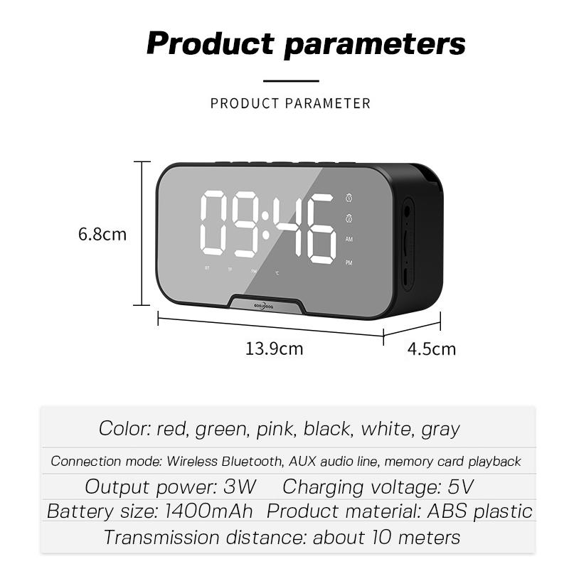 【COD/GOOJODOQ】Speaker Jam Bluetooth Portable Dan FM Radio Wireless Bass Mini Stereo Original - LED Display Alarm Speaker Telepon Handphone Smart . 【COD/GOOJODOQ】Speaker Jam Bluetooth Portable Dan FM Radio Wireless Bass Mini Stereo Original - LED Display Alarm Speaker Telepon Handphone Smart .