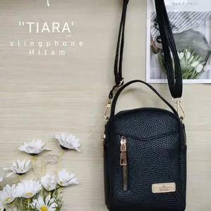 Tas Tiara, terdapat varian warna hitam, ungu, pink, dan tan