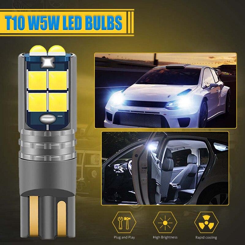Đèn Led Công Viên, T10, 12V và 24V, Tương thích với Xe Tải, Xe Máy, Xe Tay Ga và Ô Tô, Đèn Vị Trí T10 W5W, Đèn Biển Số, Chức Năng DRL 3