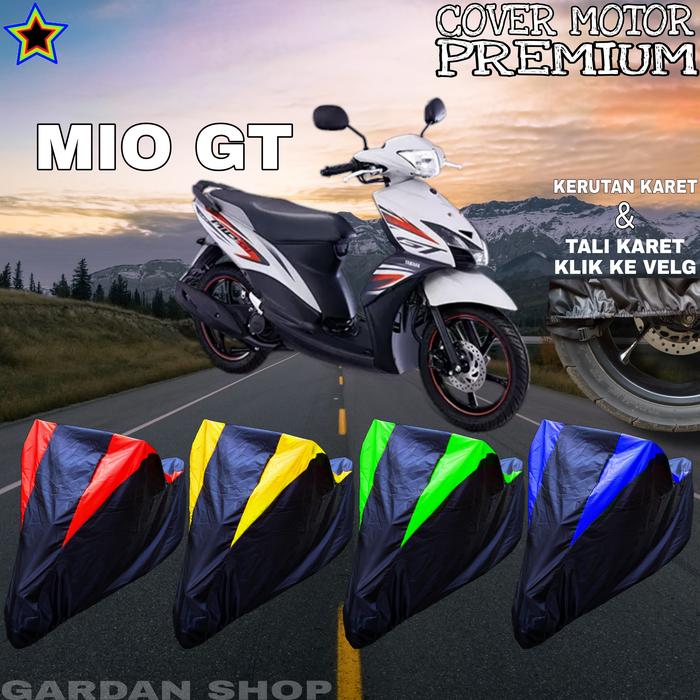 Jual Sarung Motor MiO GT Hitam KOMBINASI Body Cover Penutup MoTor MiO ...