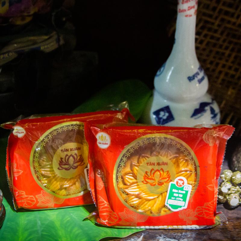 Combo 10 Bánh Trung thu Tân Xuân vị Thập cẩm/ Đậu Xanh 170g - 1/4 trứng Thức Ăn Food Cake 6