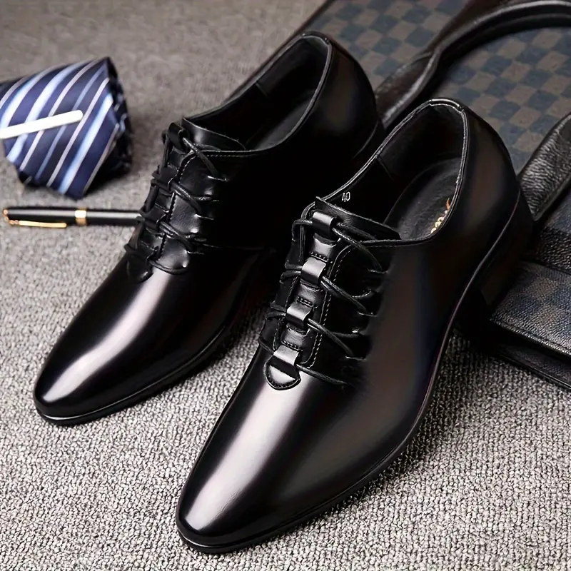 Men's Shoes  Men's Casual Shoes Business Formal  Large Size Men's Shoes Korean Version Youth Fashion Trend Pointed Wedding Shoes Four Seasons Style 4