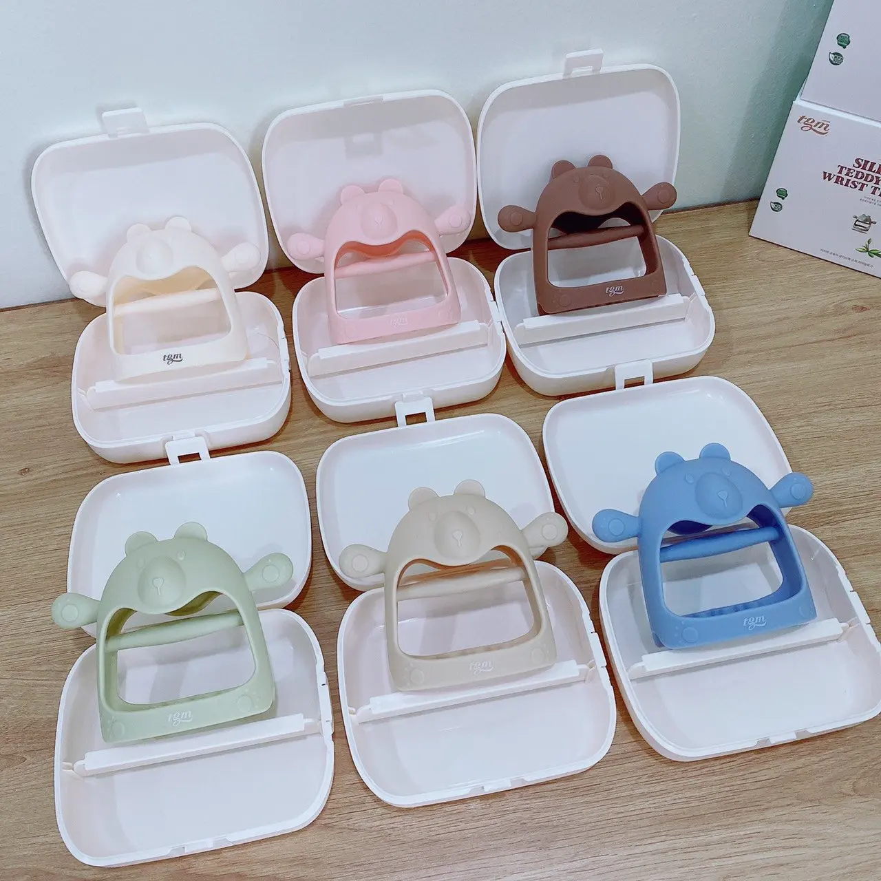 Gặm nướu Silicon hình gấu TGM Hàn Quốc dành cho Em bé