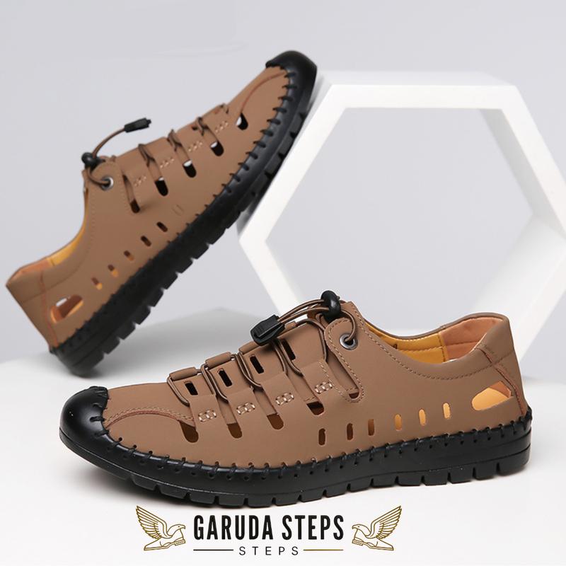 Sepatu santai pria kulit yang trendy dan bernafas Casual Shoes Kasual Sneakers 1
