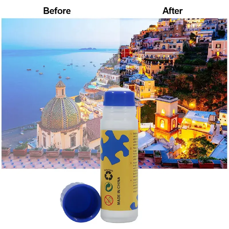 120ml Jigsaw Puzzle Glue Lem Teka-teki Jigsaw Hemat Lem Perekat Kertas Tempel Cepat Kering DIY untuk Perlengkapan Kantor Sekolah 6