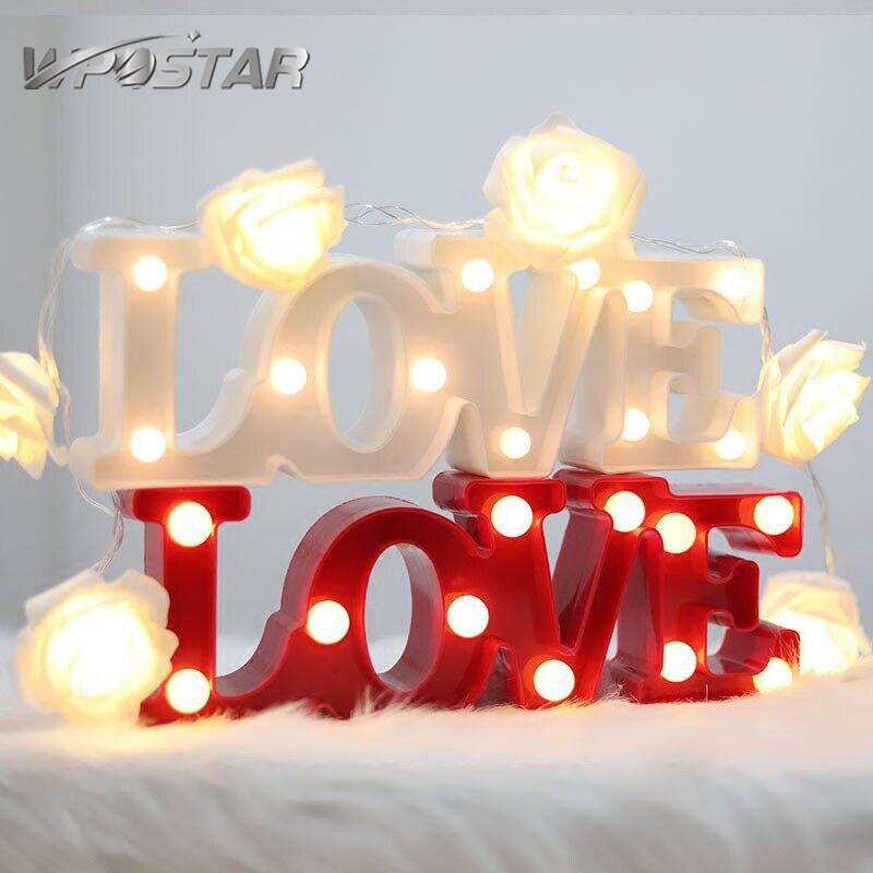 Romantic 3D Love Shape LED Night Light for Wedding Valentine's - TikTok ...