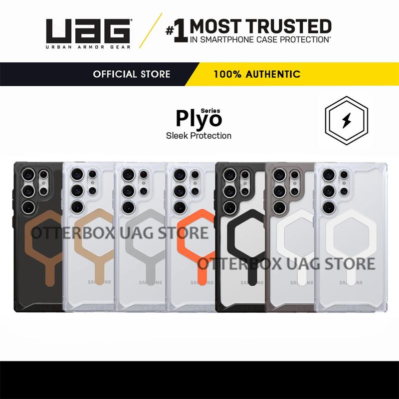 UAG For Samsung Galaxy S23 S24 Ultra / Galaxy S23 S24+ Plus / Galaxy S23 S24 Case Plyo Magnetic Crystal Casing Rugged Slim Transparent Protective Samsung Cover 0