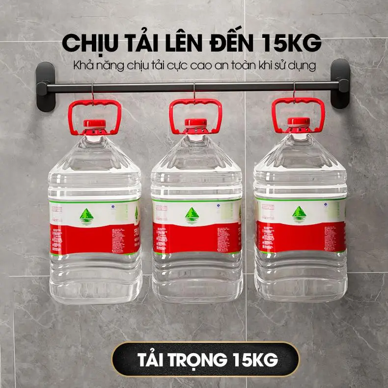 Giá để dép giá treo giày dép lên tường tiết kiệm không gian phòng tắm SQ-5266 Nhôm Anod không rỉ 6