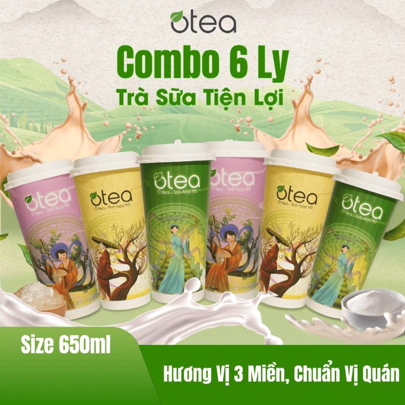 Trà sữa tự pha Otea, ly trà sữa Oolong Otea 3 miền combo 6 vị chill muôn nơi…