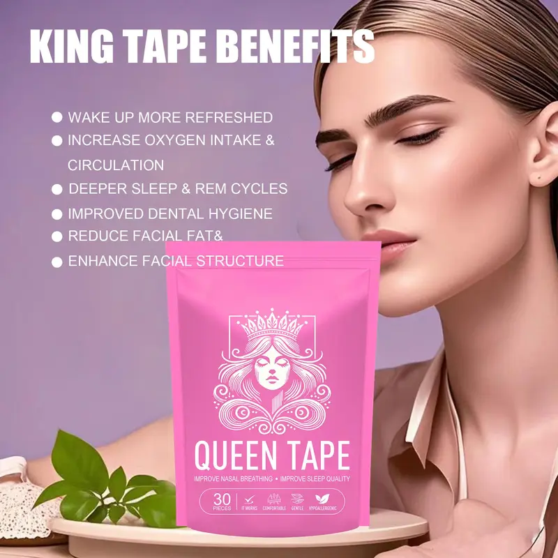 Breathable Mouth Tape Snoring Relief Sticker Sleep Patches, 30/60/90pcs Sleep Strips, Gentle on Skin Adhesive Tape, Sleep Accessories for Improving Sleep, Healthcare Trending Products, Sleep Aid Supplies, Sleep Aid, Sleep Breathing Patch 2