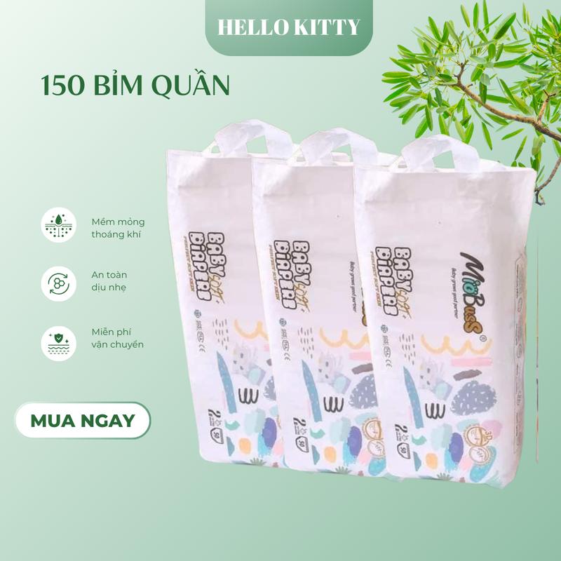150 miếng bỉm MIOBUSS cho bé đủ size M đến 4XL