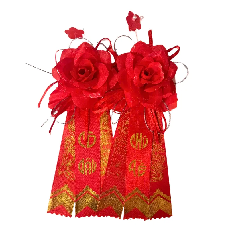 SET 1 CẶP HOA CÀI ÁO ĐÁM CƯỚI, HAI HỌ, HOA CHỦ HÔN, NHÀ TRAI NHÀ GÁI 2