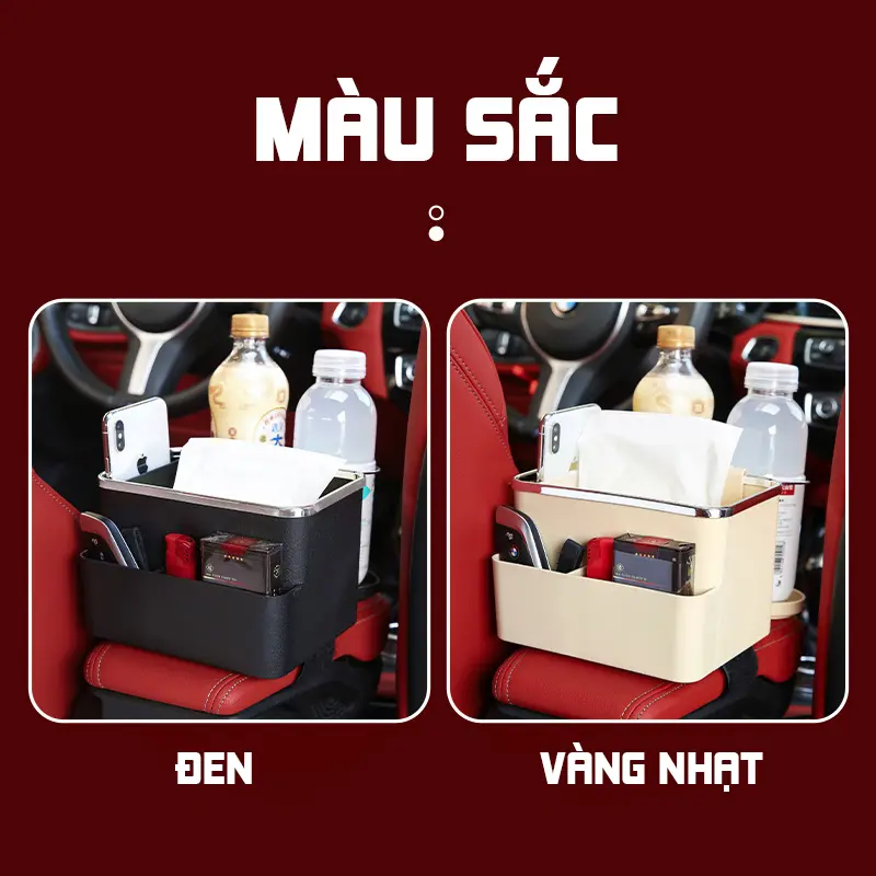 Hộp Đựng Đồ Đa Năng Gắn Bệ Tỳ Tay Ô Tô, Hộp Đựng Giấy, Giá Để Nước Trên Ô Tô, Để Đồ Dùng Cá Nhân Tiện Lợi Phụ Tùng 5