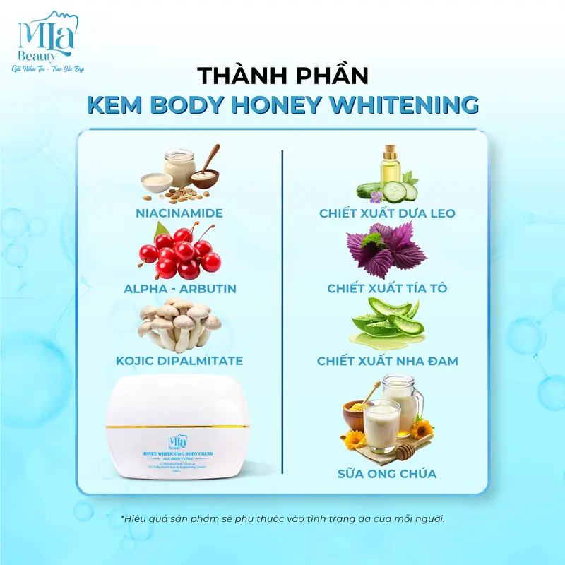 Bộ 4 Dưỡng Da Body & Mặt  [ MLa Beauty ] 3