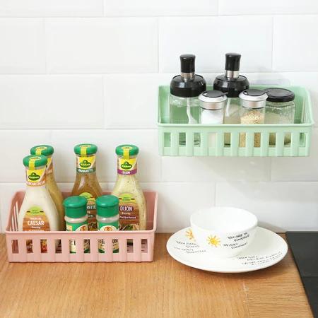 Kệ để đồ dán tường đa năng nhà bếp nhà tắm chất liệu bền bỉ chống nước dễ dàng lắp đặt 7