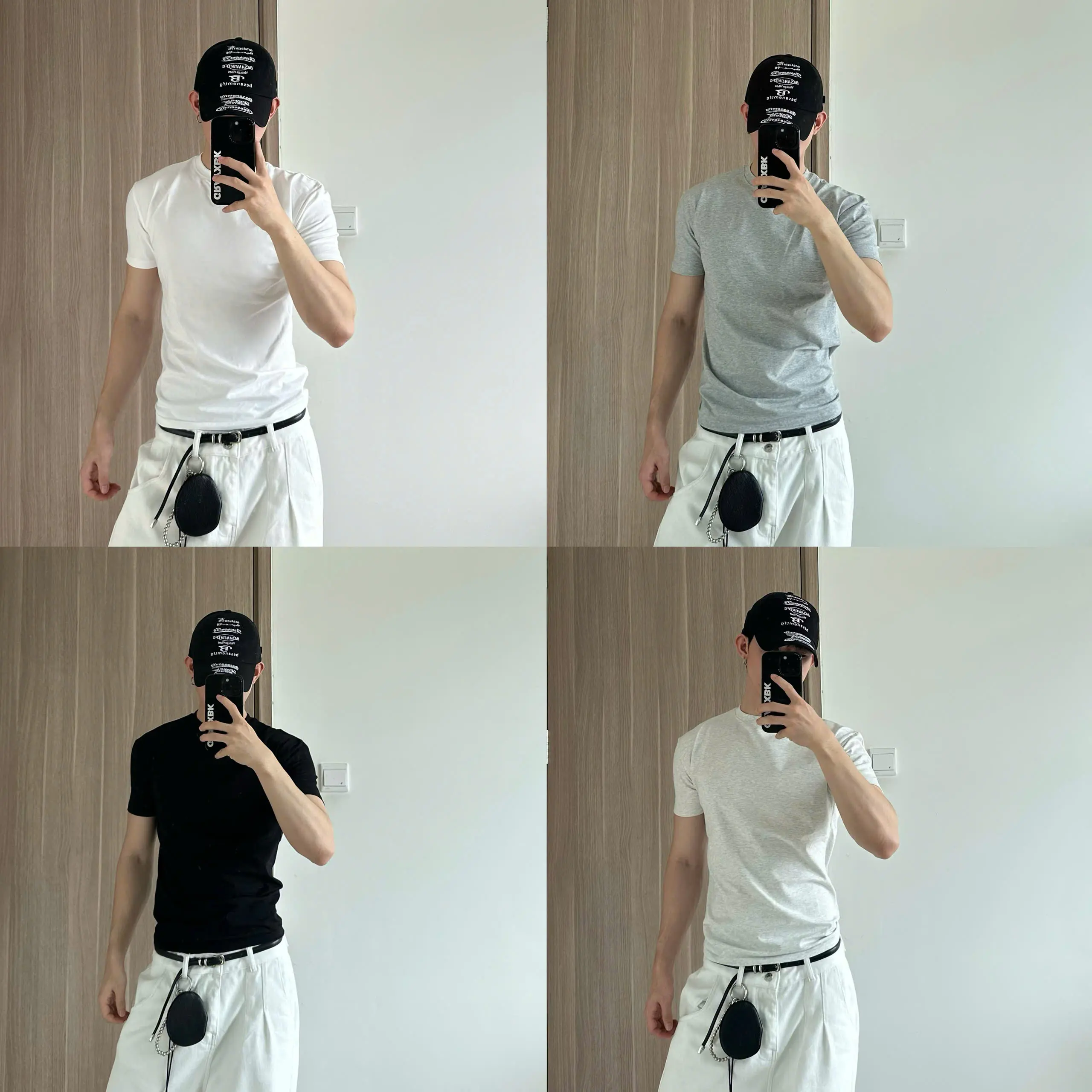 FABULOUS - Áo Thun Ôm Body Tôn Chiều Cao Cổ Tròn Cotton 4 chiều
