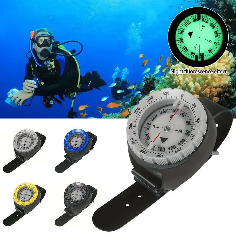 Outdoor Professional Diving Luminous Compass Strap Strong Magnetic ...