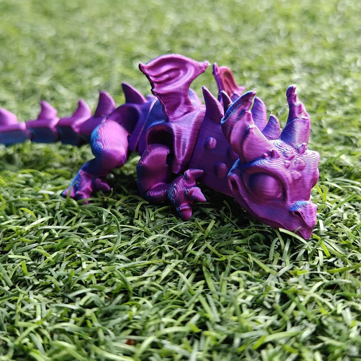 3D Printed Dragon Statue, Bendable Joint Dragon Figurine, Fantasy Theme Decoration for Home, Office Desk, Car, Living Room